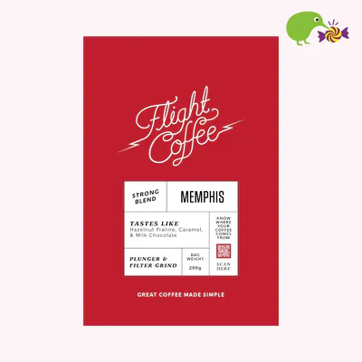 Flight Coffee Memphis Strong Blend Plunger & Filter Grind Coffee