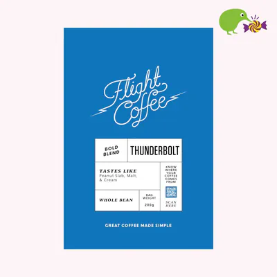 Flight Coffee Thunderbolt Bold Blend Whole Bean Coffee