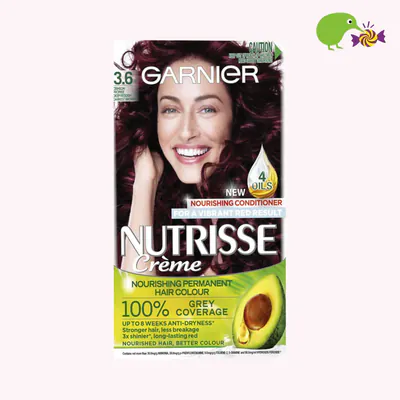 Garnier Nutrisse 3.6 Crimson Promise Deep Reddish Darkest Brown Hair Colour