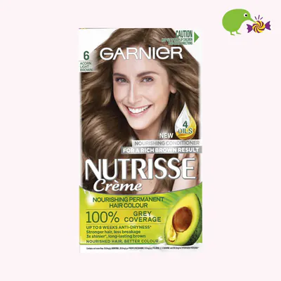 Garnier Nutrisse 6 Acorn Light Brown Hair Colour
