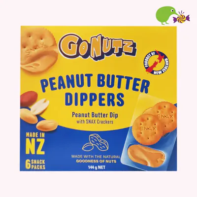 Gonutz Peanut Butter Dippers With Snax Crackers
