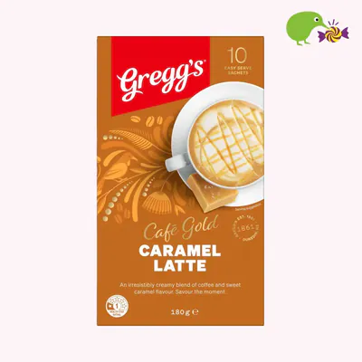 Gregg's Cafe Gold Coffee Caramel Latte Sachets