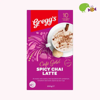 Gregg's Cafe Gold Spicy Chai Latte Sachets