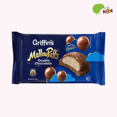 Griffin's MallowPuffs Double Chocolate Biscuits