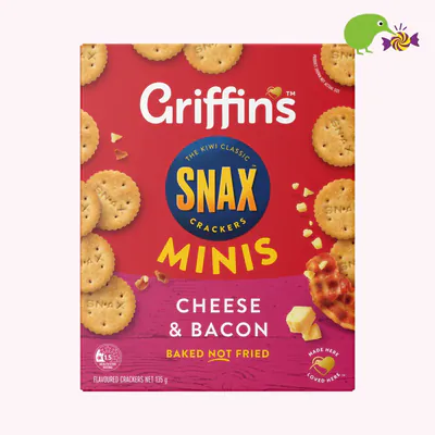 Griffin's Snax Minis Cheese & Bacon Crackers