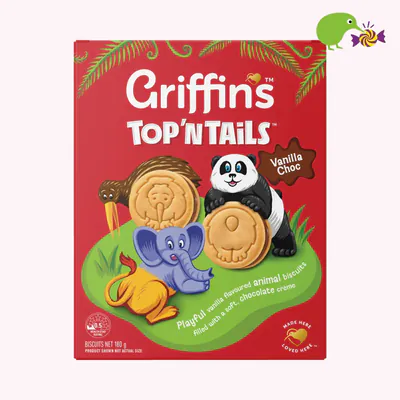 Griffin's Top 'n Tails Vanilla Choc Biscuits