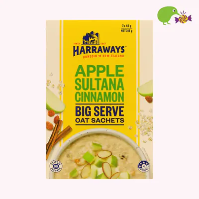 Harraways Apple Sultana & Cinnamon Big Serve Oat Sachets