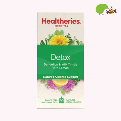 Healtheries Detox Dandelion & Milk Thistle With Lemon Tea Bags