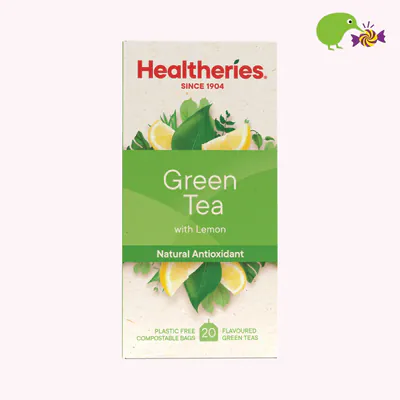 Healtheries Green Tea With Lemon Tea Bags