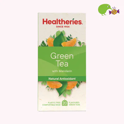 Healtheries Green Tea With Mandarin Tea Bags
