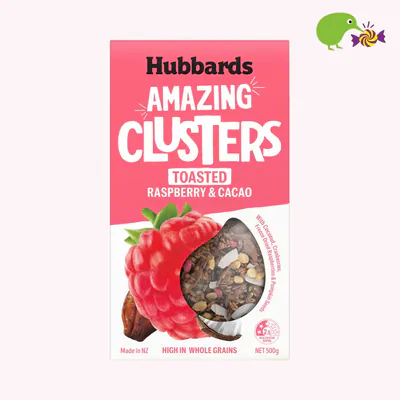 Hubbards Toasted Raspberry & Cacao Amazing Clusters