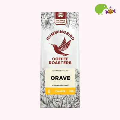 Hummingbird Crave Organic Fair Trade Plunger Coffee