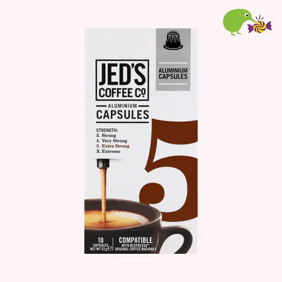 Jed's Coffee Co. 5 Extra Strong Coffee Capsules