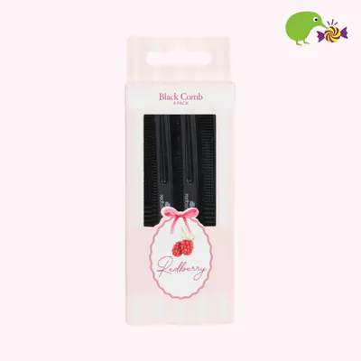 Korbond Redberry Black Pocket Combs