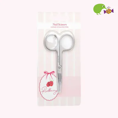 Korbond Redberry Nail Scissors Curved Stainless Steel