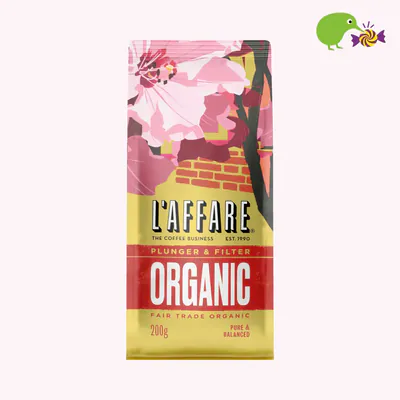 L'affare Plunger & Filter Organic Fair Trade Coffee