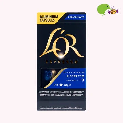 L'OR Decaffeinato Ristretto Intensity 9 Coffee Capsules
