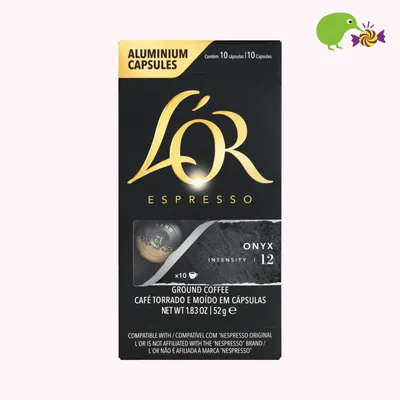 L'OR Onyx Intensity 12 Coffee Capsules