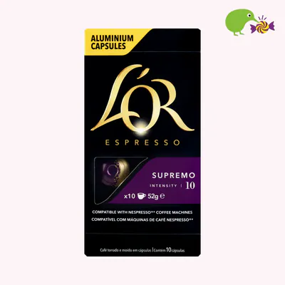 L'OR Supremo Intensity 10 Coffee Capsules