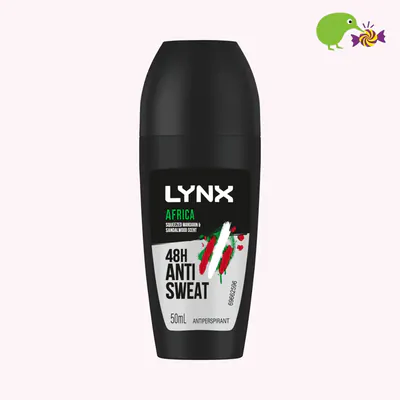Lynx Africa Squeezed Mandarin & Sandalwood 48Hr Deodorant Antiperspirant Roll On
