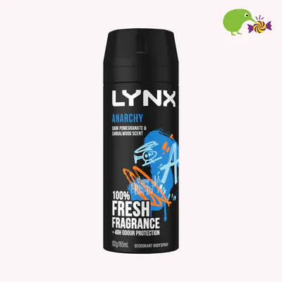 Lynx Anarchy Dark Pomegranate & Sandalwood 48hr Deodorant Antiperspirant Bodyspray