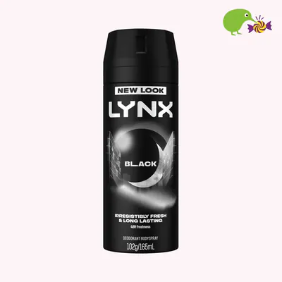Lynx Black Frozen Pear & Cedarwood 48hr Deodorant Antiperspirant Bodyspray