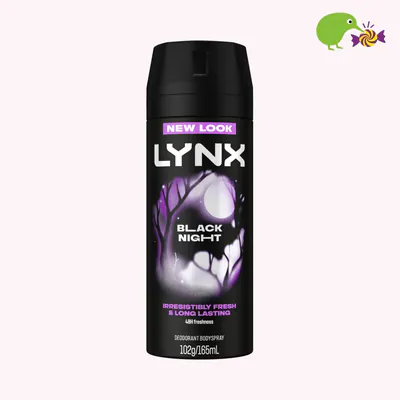 Lynx Black Night Cool Mint & Cedarwood 48hr Deodorant Antiperspirant Bodyspray