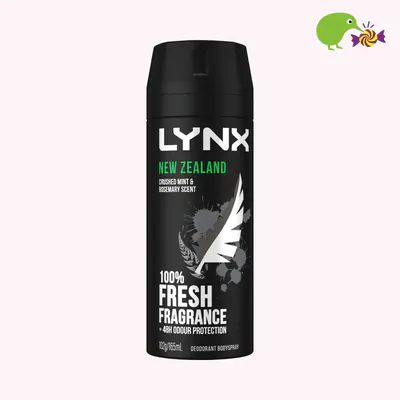 Lynx New Zealand Crushed Mint & Rosemary 48hr Deodorant Antiperspirant Bodyspray