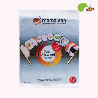 Mama San Sushi Seaweed 10 Sheets