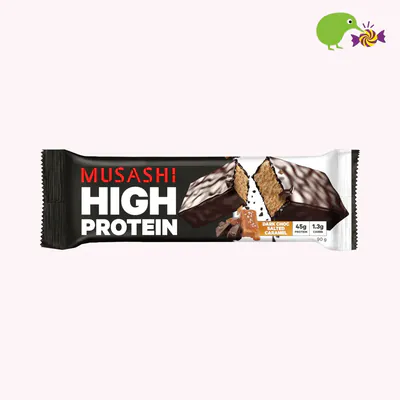 Musashi Dark Choc Salted Caramel High Protein Bar