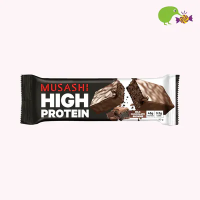 Musashi Milk Chocolate Brownie Flavour High Protein Bar