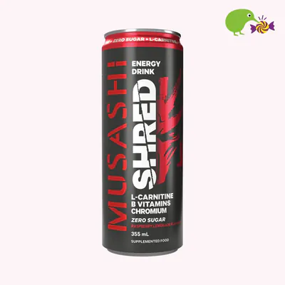 Musashi Raspberry Lemonade Shred Energy Drink