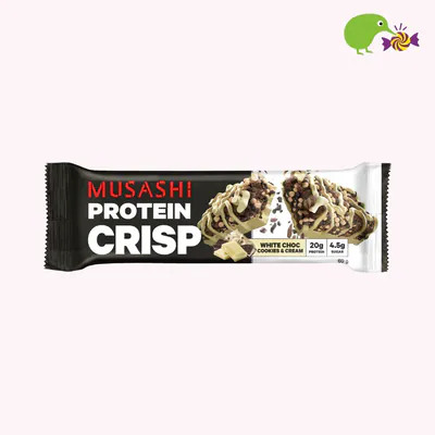 Musashi White Choc Cookies & Cream Protein Crisp Bar