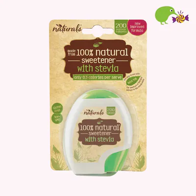 Naturals 100% Natural Sweetener With Stevia Tablets