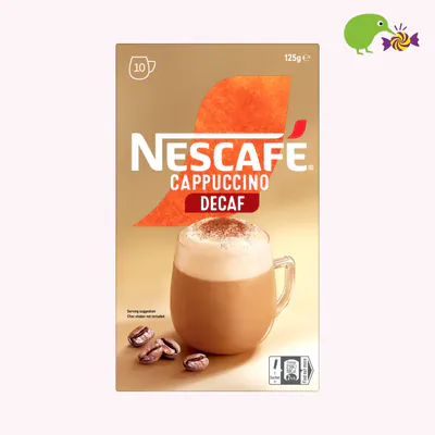 Nescafe Cappuccino Decaf Coffee Sachets