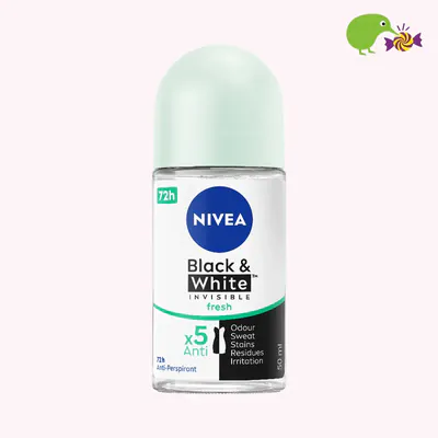 Nivea Black & White Invisible Fresh 72Hr Protection Anti-Perspirant  Deodorant Roll On