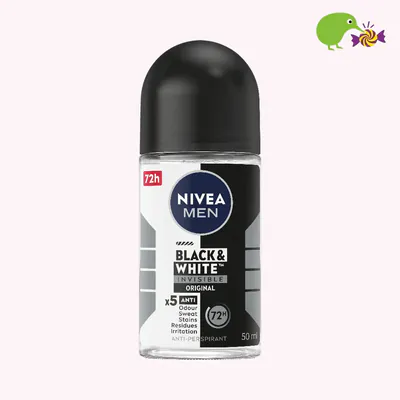Nivea Men Invisible For Black & White Original 72Hr Protection Anti-Perspirant Deodorant Roll On