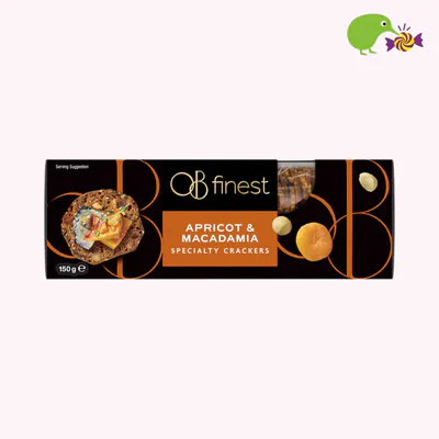OB Finest Apricot & Macadamia Speciality Crackers