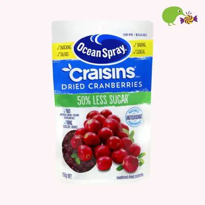 Ocean Spray 50% Less Sugar Craisins Dried Cranberries