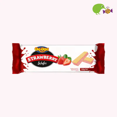 Oki Doki Strawberry Flavoured Wafers