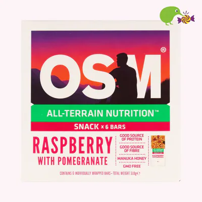 One Square Meal All-Terrain Nutrition Raspberry With Pomegranate Snack Bars