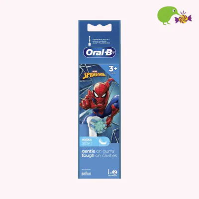 Oral-B Stages Power Spiderman 3+ Years Soft Toothbrush Heads