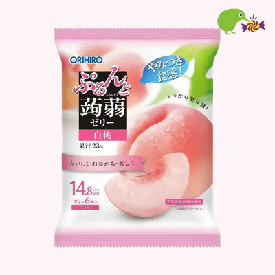 Orihiro White Peach Konjac Jelly