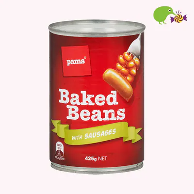 Pams Baked Beans With Sausages