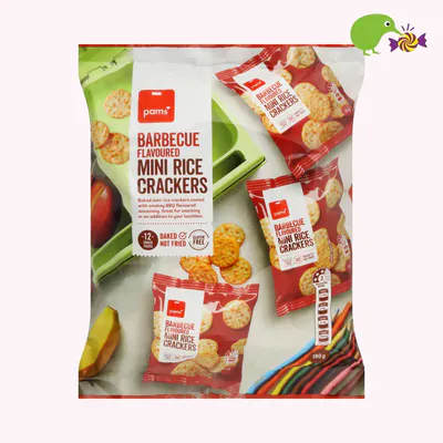 Pams Barbecue Flavoured Mini Rice Crackers