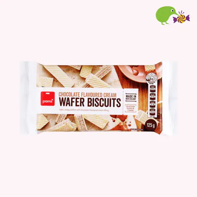 Pams Chocolate Flavoured Cream Wafer Biscuits