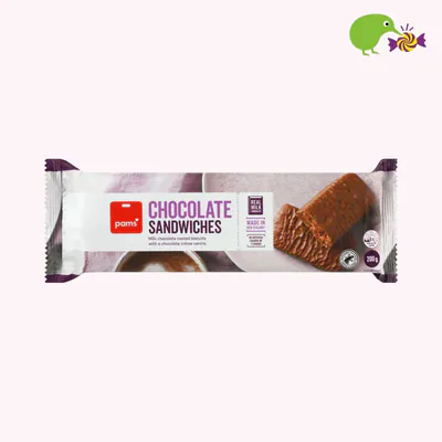 Pams Chocolate Sandwiches Biscuits
