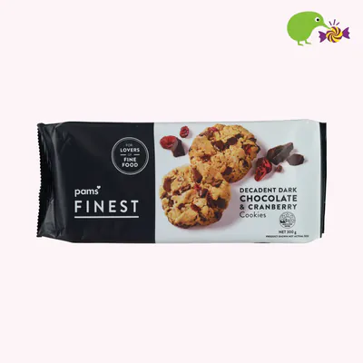 Pams Finest Dark Chocolate Cranberry Cookies