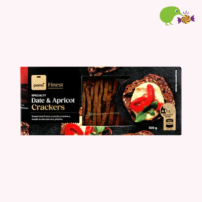 Pams Finest Date & Apricot Specialty Crackers