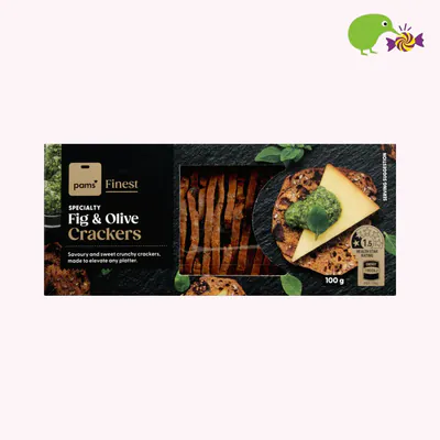 Pams Finest Specialty Fig & Olive Crackers